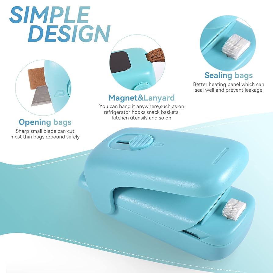 Amazon.com: Mini Bag Sealer, ROMSTO Handheld Heat Vacuum